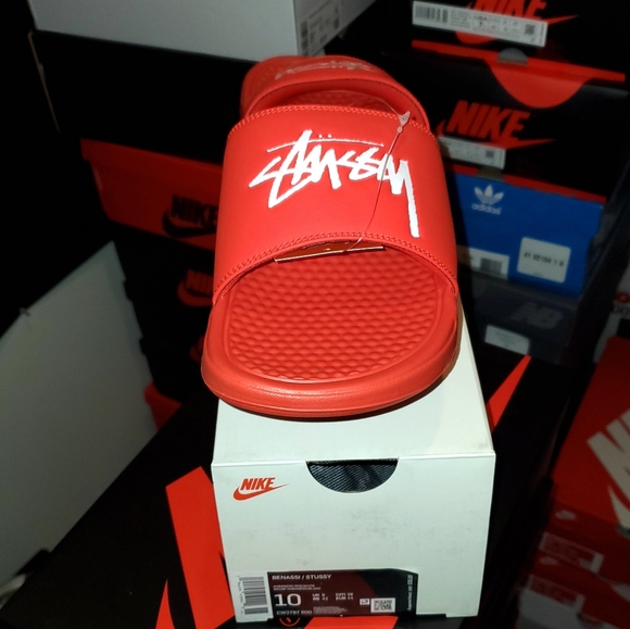 Nike Stussy benassi  " habanero red " - Picture 4 of 4